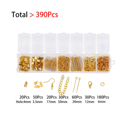 210-400pcs/Box Jewelry Making Kits Lobster Clasp