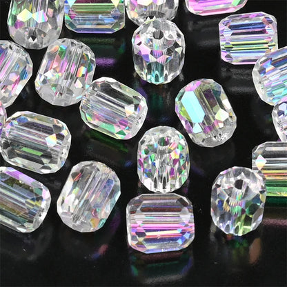 9mm Austria Crystal Beads Faceted Round Barrel Loose Spacer Beads