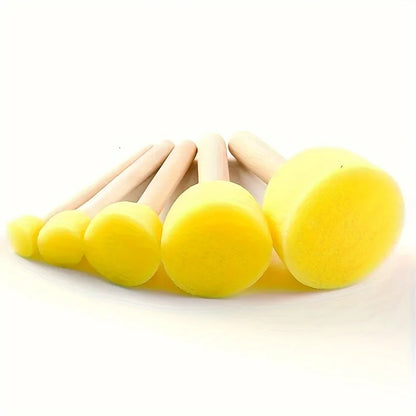 24 yellow sponge brushes, suitable for graffiti, painting