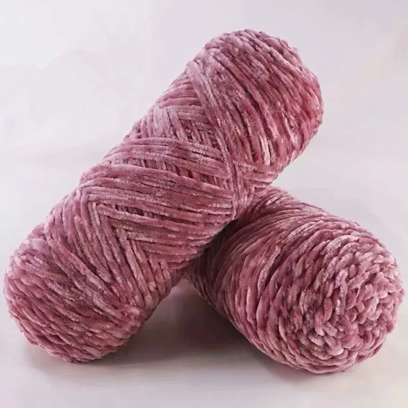 DIY 100% Polyester  Velvet Yarn