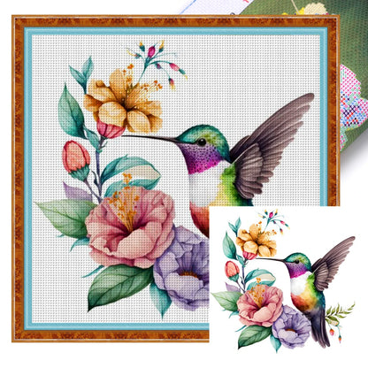 Full Embroidery Cross stitch Eco-cotton Thread 18CT Printed