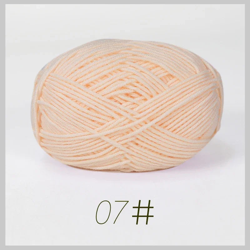 A1-a 50g/Set Soft Milk Cotton Yarn for Crochet Threads for Knitting
