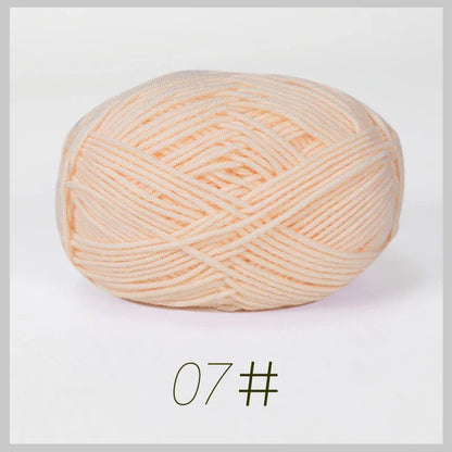 A1-a 50g/Set Soft Milk Cotton Yarn for Crochet Threads for Knitting