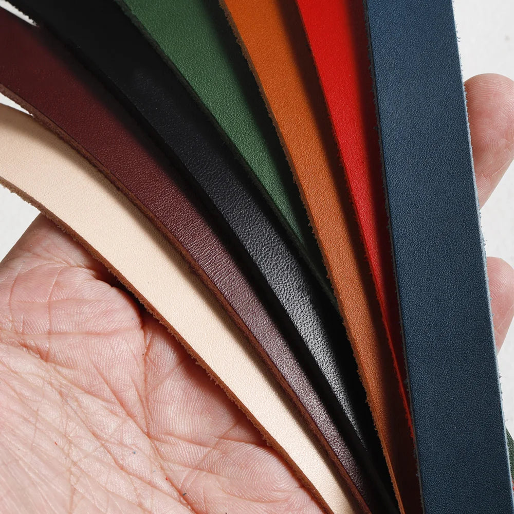 Genuine Leather Strips for Strap DIY Belts and Bags Premium Veg Tan Leather