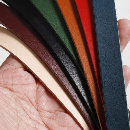 Genuine Leather Strips for Strap DIY Belts and Bags Premium Veg Tan Leather
