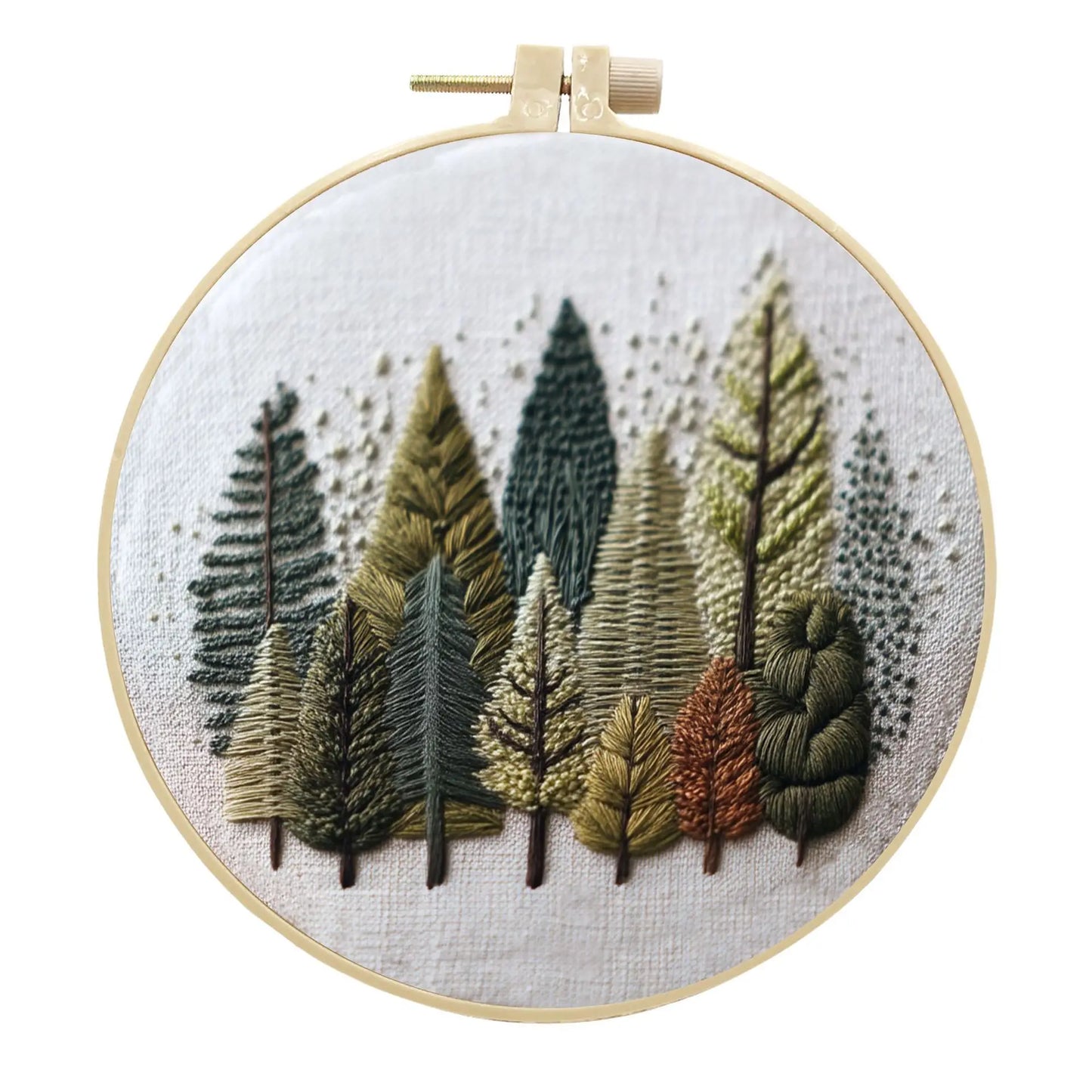 Nature Scenery Embroidery Kit for Beginners with Pattern Needlepoint