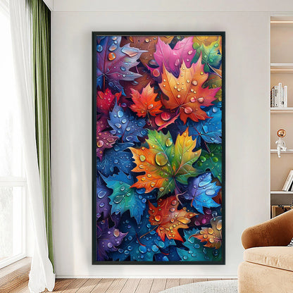 Maple Leaves Full 11CT DIY Counted Cross Stitch Kits Large Size 40x70cm