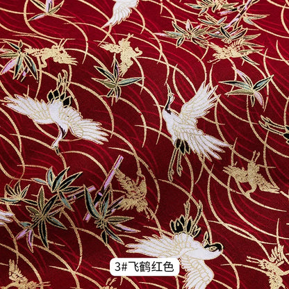 50x145cm Japanese Kimono Bronzed Fabric