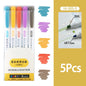 5-15 Colors Double Headed Highlighter Pen Set