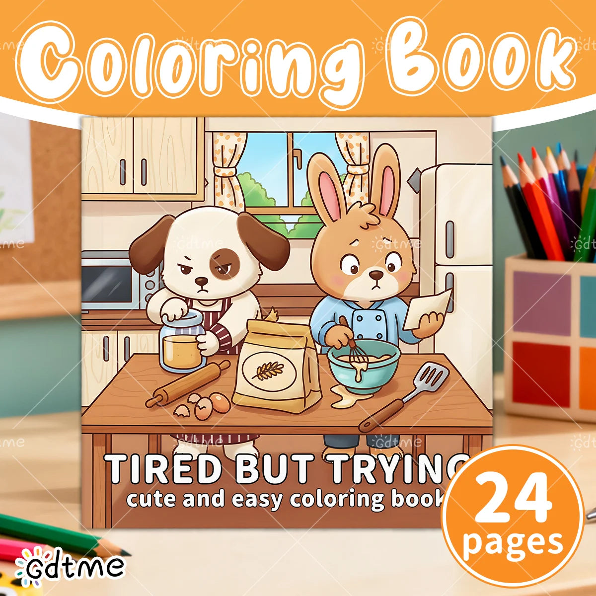 TIRED BUT TRYING Bold-easy Patterns Coloring Book