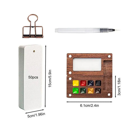 Travel Paint Palette Kit Portable Paint Palette With Clip