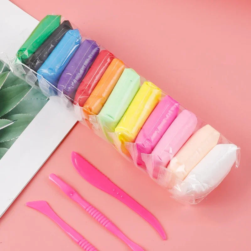 36 Color Super Light Clay  Polymer Modelling Clay with 3 Tools