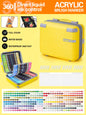 Guangna  360 Color Acrylic Marker Set with Travel Case