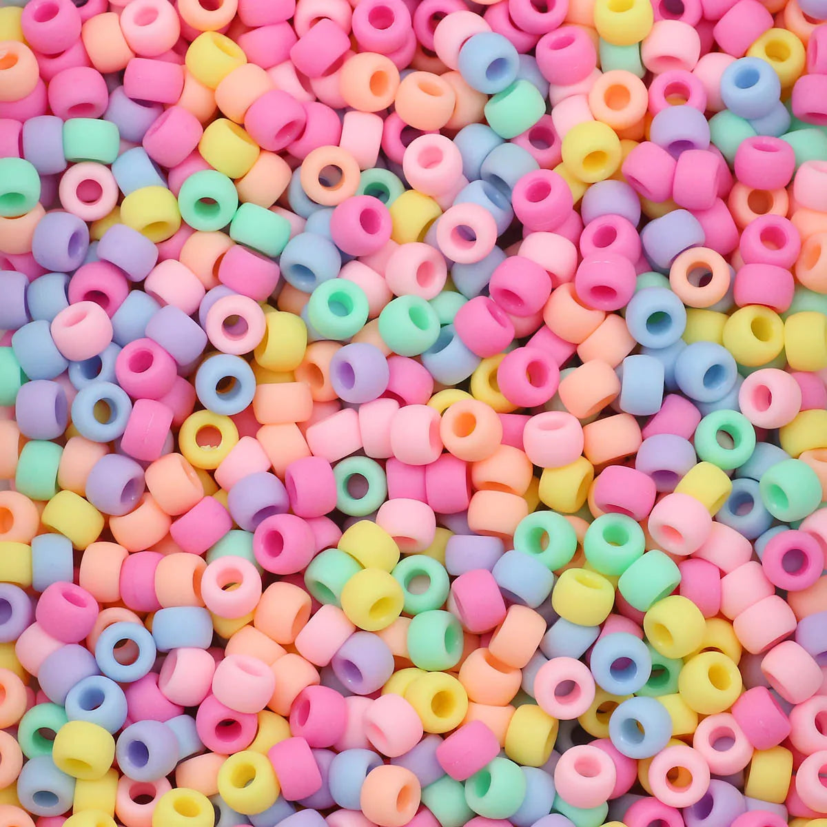 200-1200Pcs multi-colored Large Hole Pony Beads