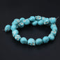 Skull Natural Stone Beads Blue White Turquoise Loose Spacer Beads