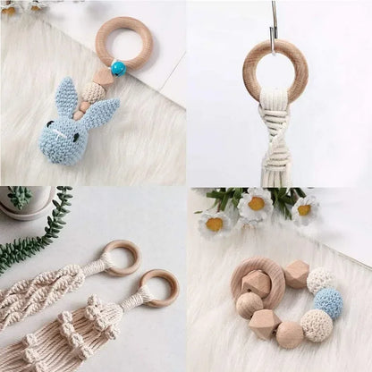 Wooden Rings Wooden Hoops for Craft Wood Rings