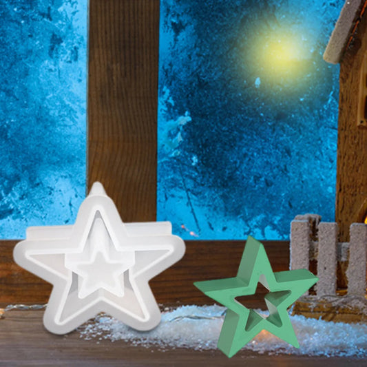 1/3Pcs Christmas Stars Silicone Mould