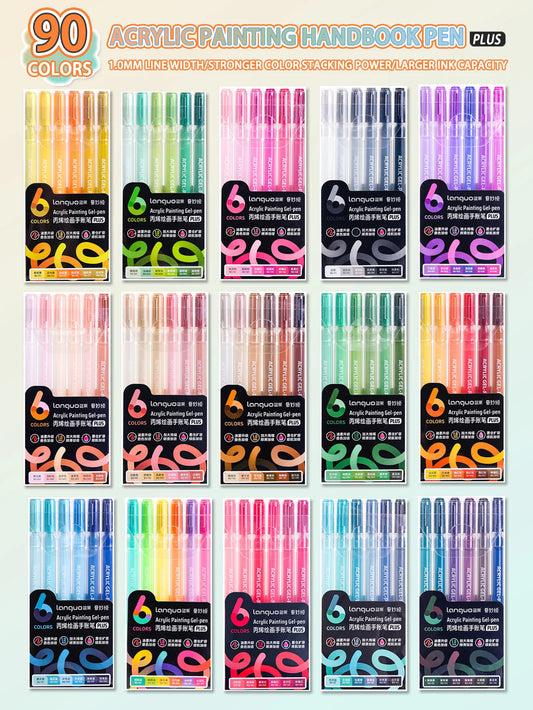Languo 6/24/36/54/72/90 colors Acrylic Painting