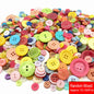 50g/Pack Mix Size Mix color Resin Button 1-3cm