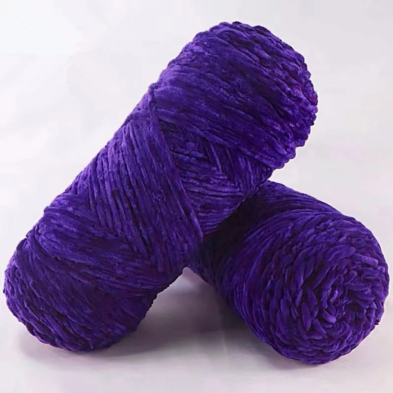 DIY 100% Polyester  Velvet Yarn