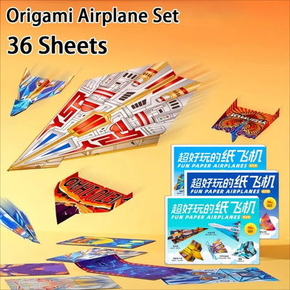 Montessori Origami Airplane Set 36 Sheets