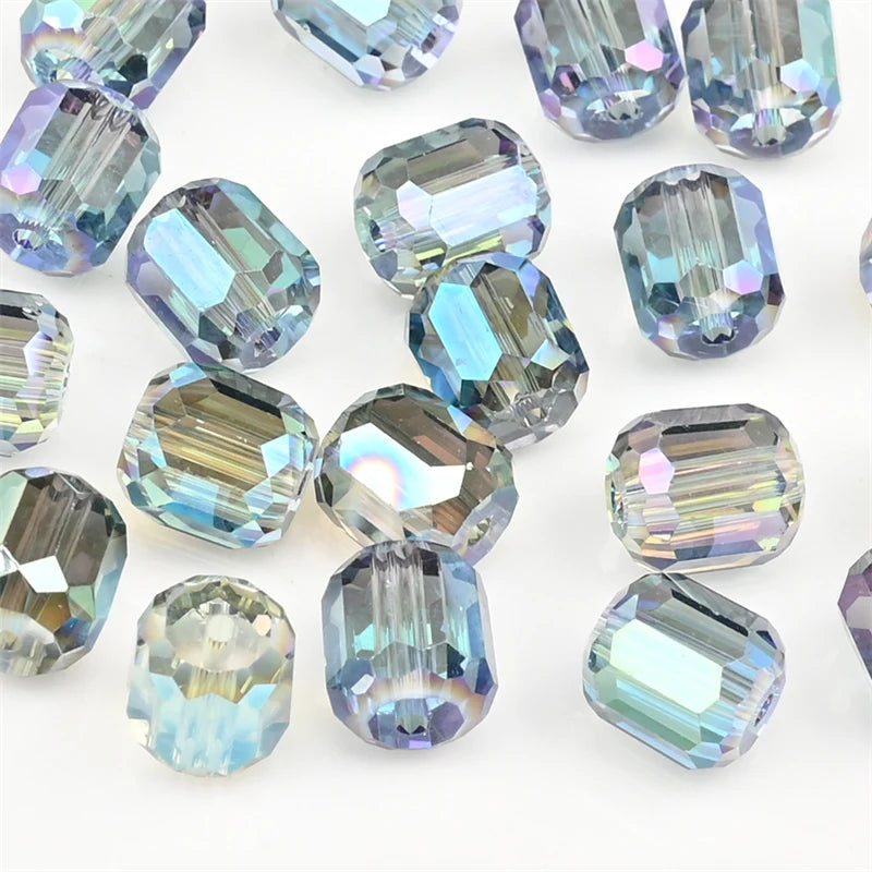 9mm Austria Crystal Beads Faceted Round Barrel Loose Spacer Beads