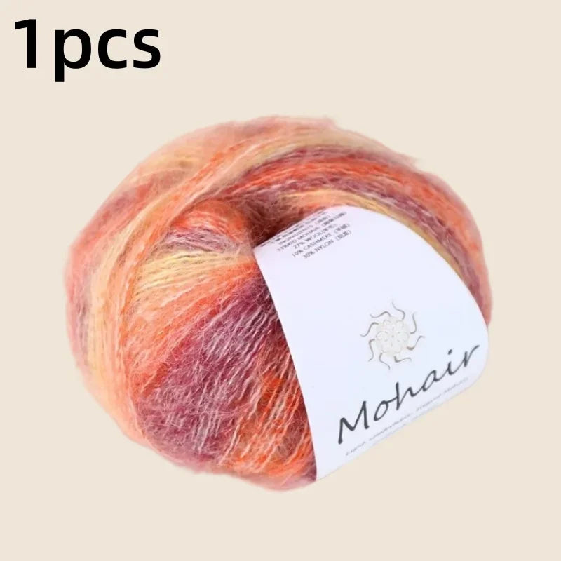 Gradient Mohair Soft Cotton Yarn