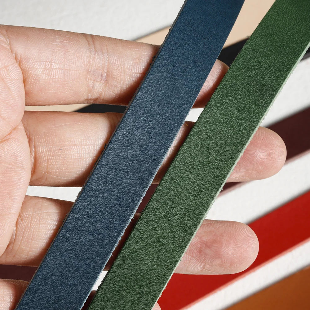 Genuine Leather Strips for Strap DIY Belts and Bags Premium Veg Tan Leather