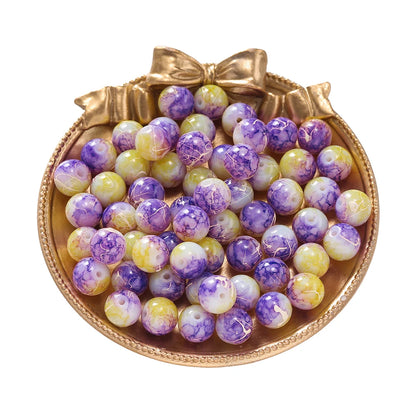 4/6/8/10mm Crystal Glass Crackle Round Bead