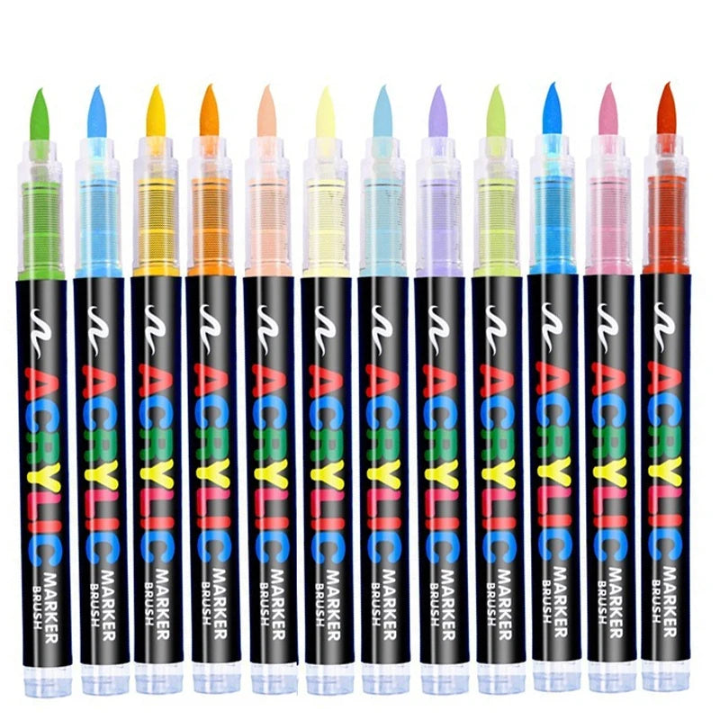 16 Colors Straight liquid Acrylic Paint Pen