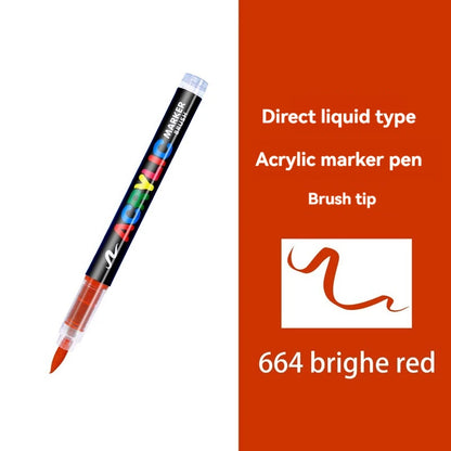 16 Colors Straight liquid Acrylic Paint Pen