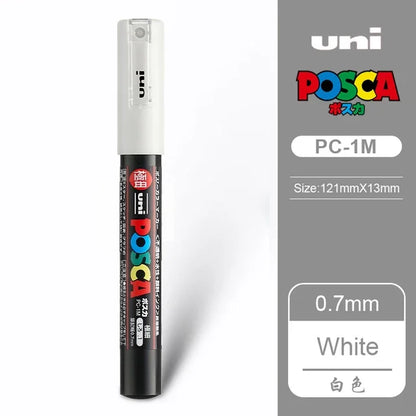 UNI POSCA Markers Set PC-1M/3M/5M Permanent Acrylic Paint Pen Quick Dry