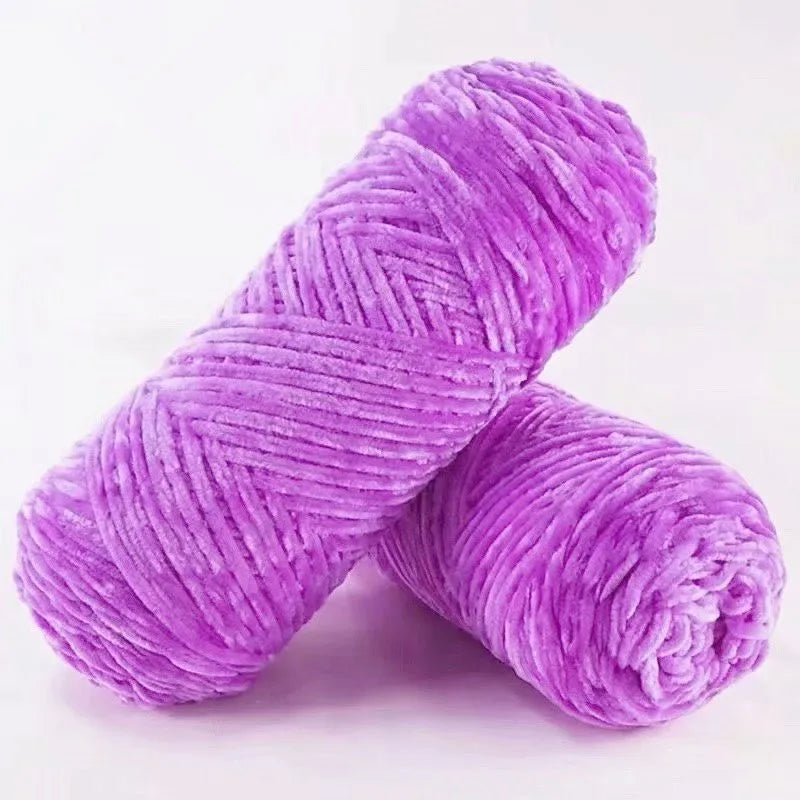 DIY 100% Polyester  Velvet Yarn