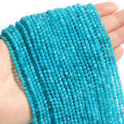 Wholesale Faceted Natural Stone Beads Faceted Amazonite Aquamarine Opal Labradorite
