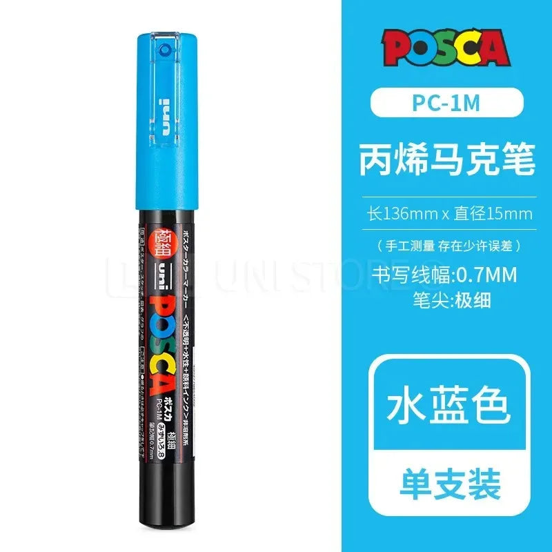 Uni Posca Full Marker PC-1M 3M 5M Multi-Colours Acrylic