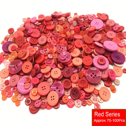50g/Pack Mix Size Mix color Resin Button 1-3cm