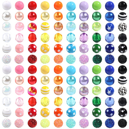 12Pcs Same Color Series Beads 20mm Loose Spacer Beads