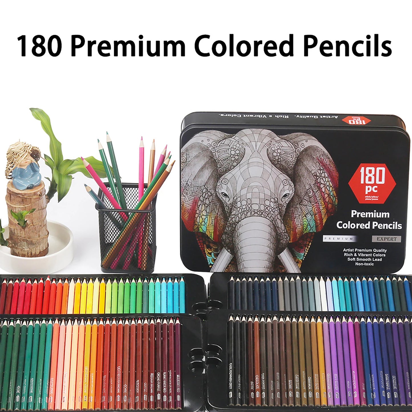 180 Colors Professional Colored Pencils Set Non-toxic Oil Pencils Set