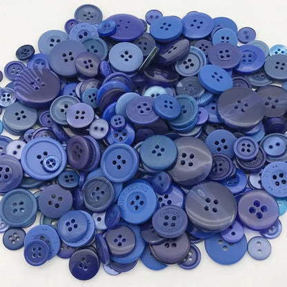 50Gram  Mix size wooden buttons