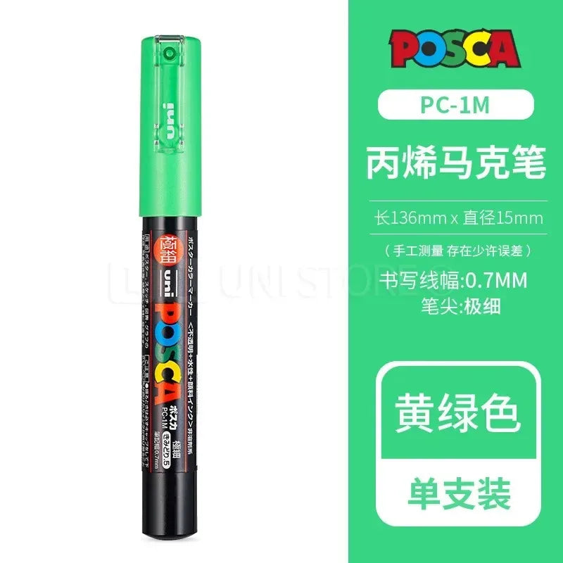 Uni Posca Full Marker PC-1M 3M 5M Multi-Colours Acrylic