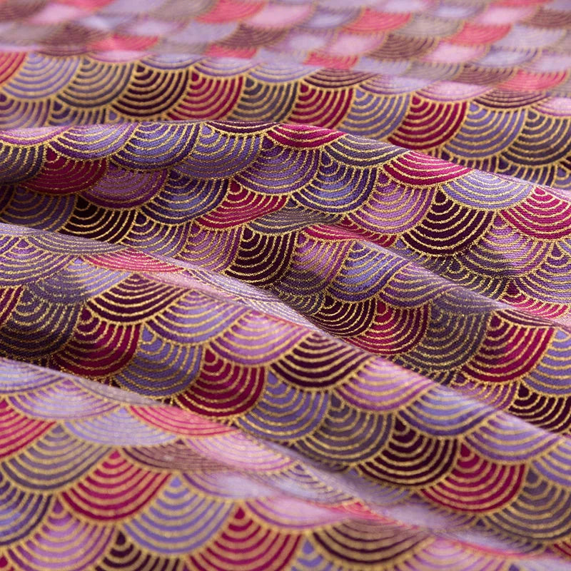 50x145cm Japanese Kimono Bronzed Fabric