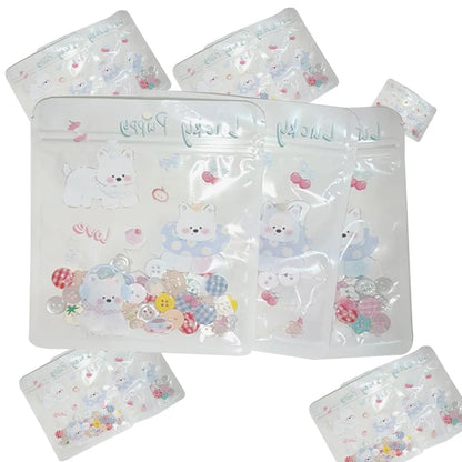 40PCS Cream Color Button