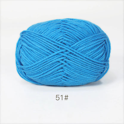 A1-a 50g/Set Soft Milk Cotton Yarn for Crochet Threads for Knitting