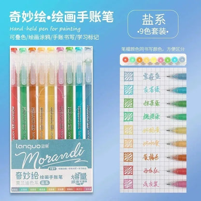LANGUO 207/4 Colors Glitter Acrylic 0.5/1.0mm Gel Pen