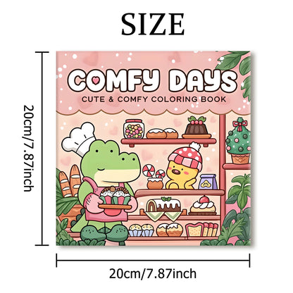 COMFY DAYS Bold-easy Patterns Coloring Book