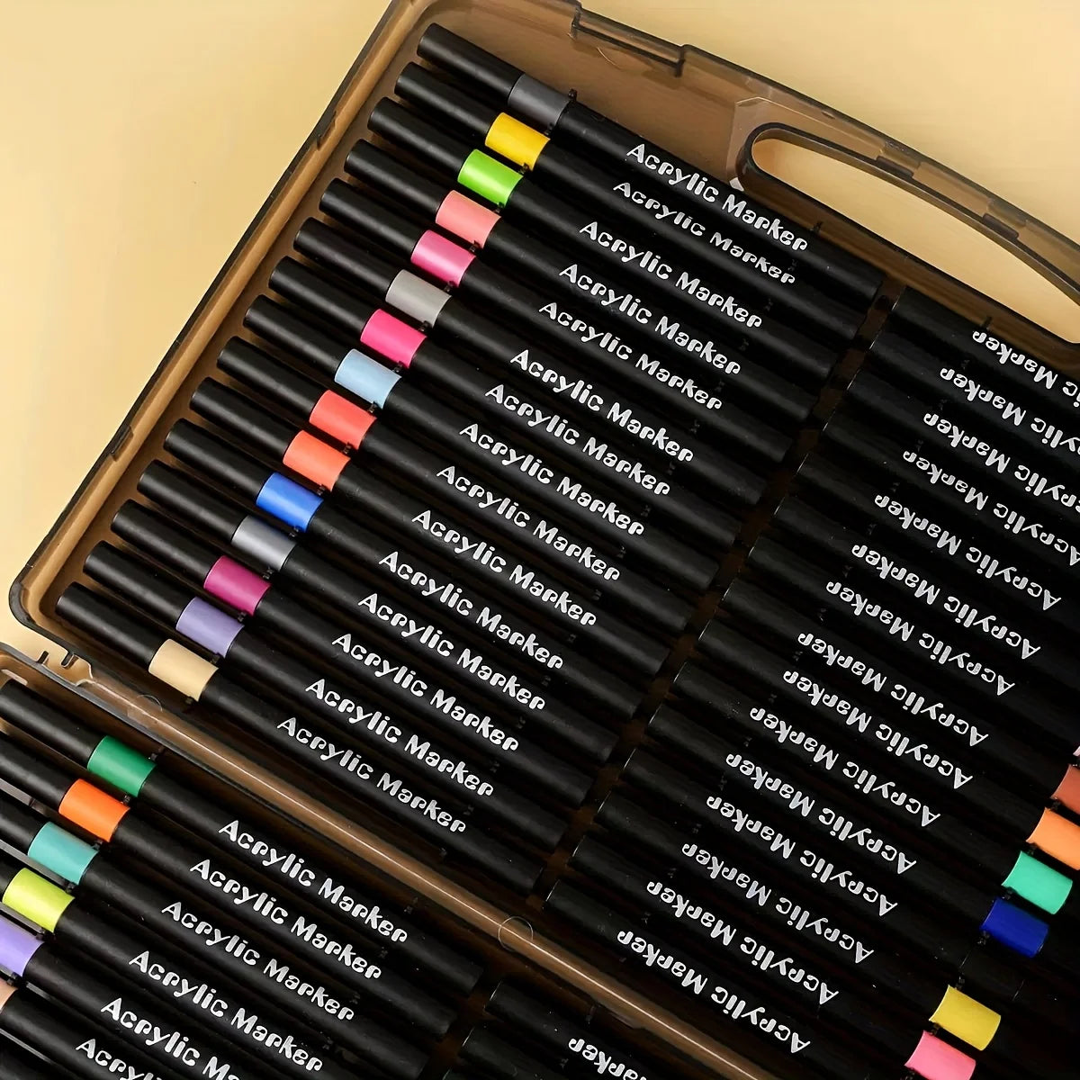 Soft Brush Tip Acrylic Marker Pens – Vibrant, No Bleeding