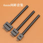 3Pcs Manual Leather Hole Punch Tool Set Round Punch Die Set for DIY Leather Crafting Handmade Leather Working Crafters Kit
