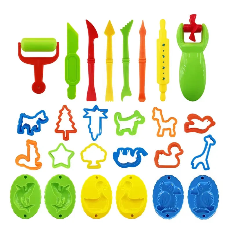 26 Piece Set DIY Plasticine Mold Modeling Clay Accessories