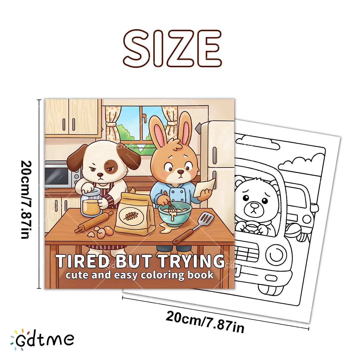 TIRED BUT TRYING Bold-easy Patterns Coloring Book