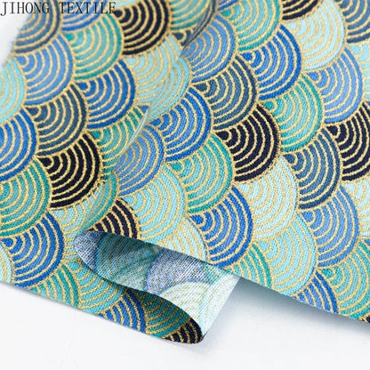 50x145cm Japanese Kimono Bronzed Fabric